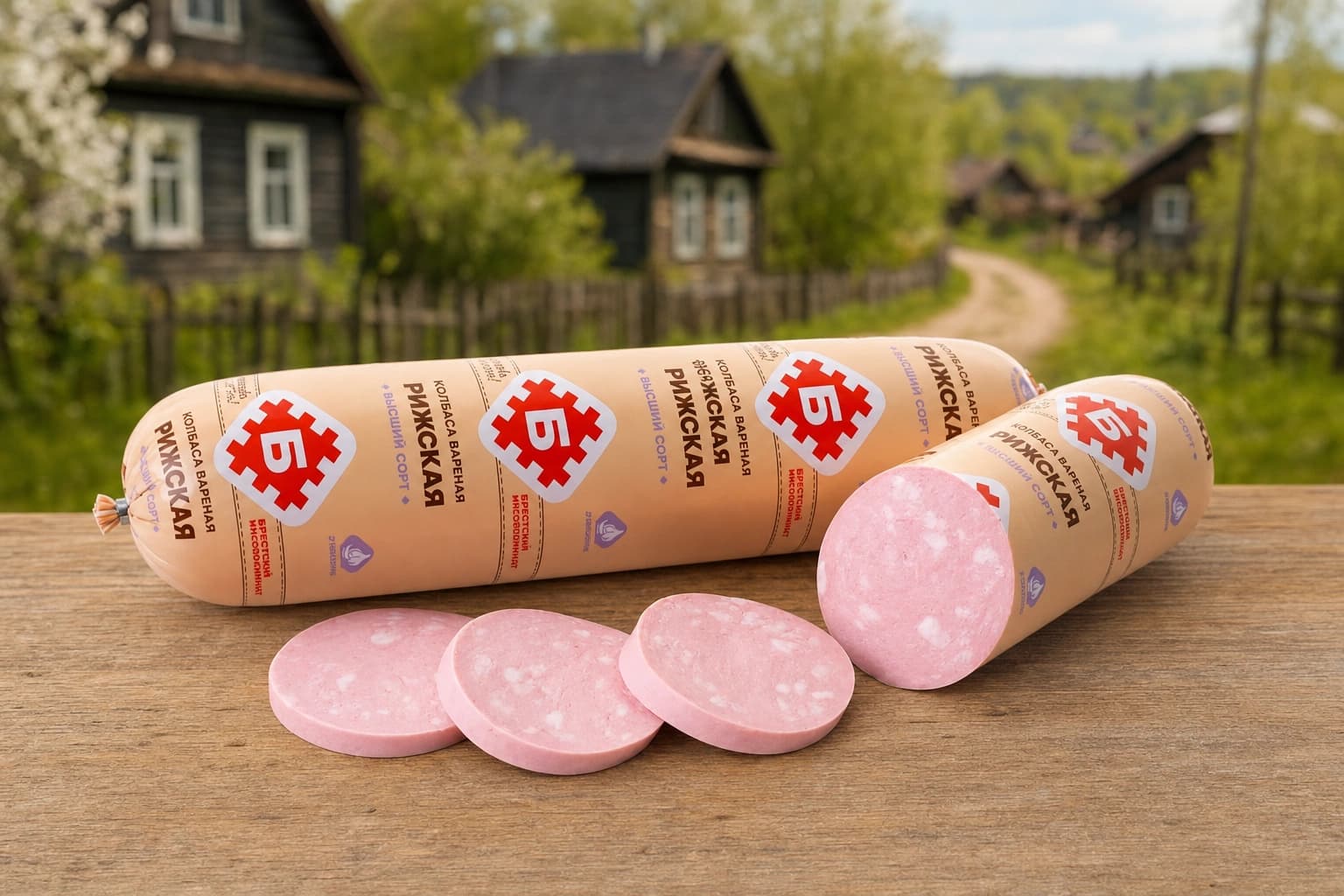 Колбаса вар. "РИЖСКАЯ" в/с Брестский МК