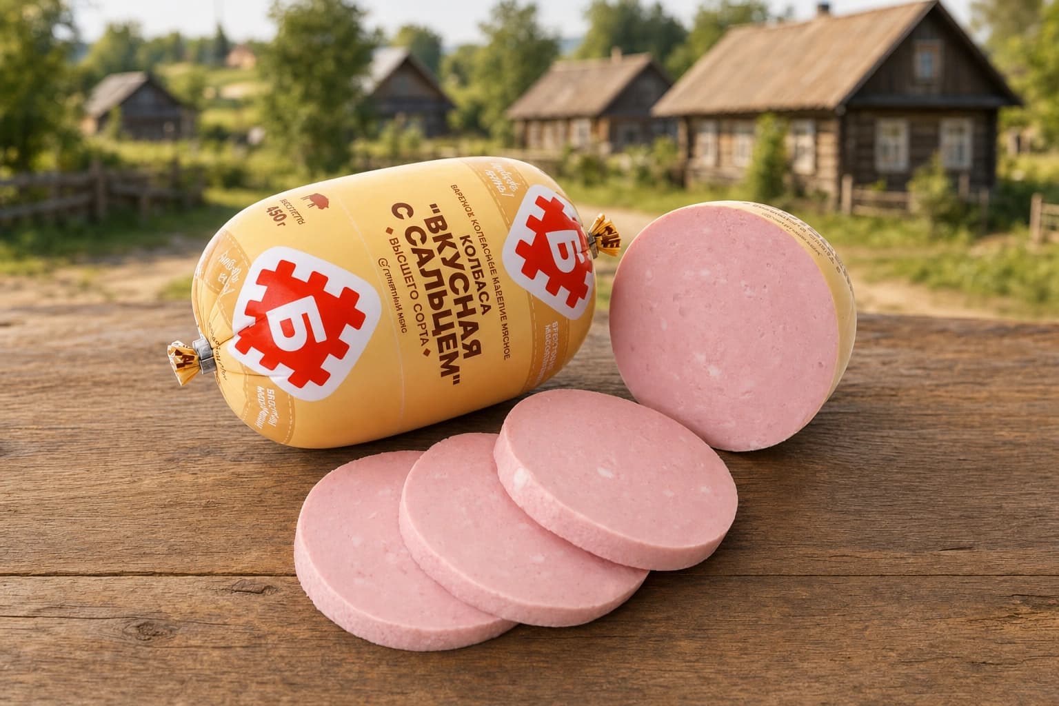Колбаса вар. Вкусная с сальцем в/с Брестский МК