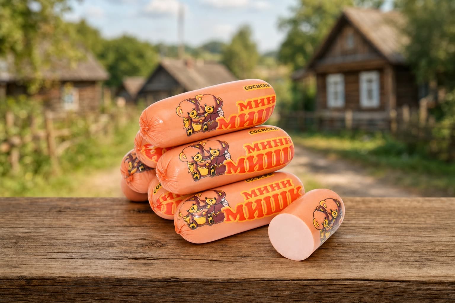 Сосиски вар. мясные "МИНИ-МИШКИ" в/с (Пинск) 