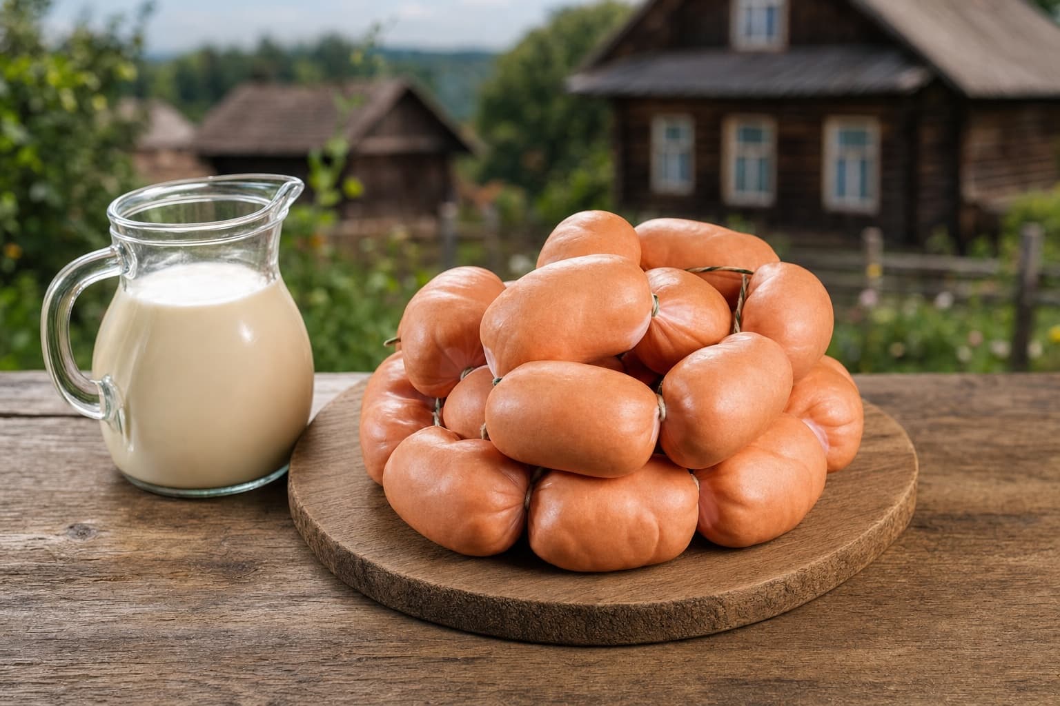 Вареное колбасное изделие Сардельки "На топленом молоке"