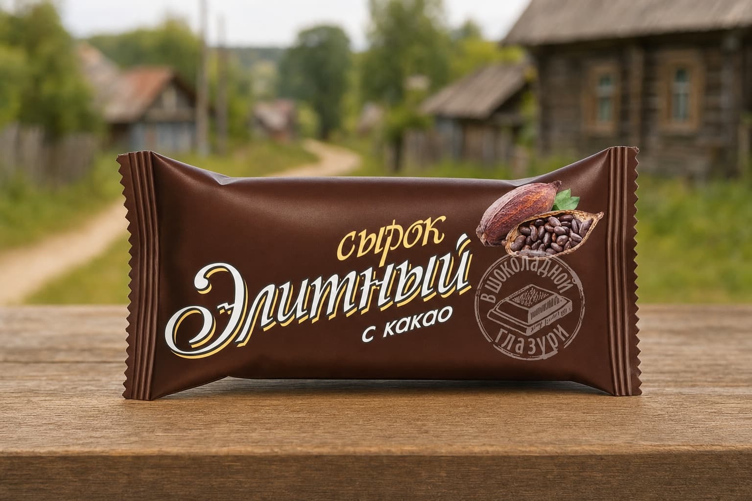 Сырок "Элитный" 23,0% пленка 38 г какао
