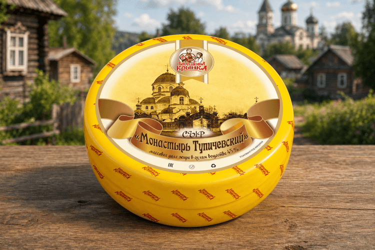 Сыр "Монастырь Тупичевский" 45% ТМ "Бабушкина крынка"  (Мстиславль)