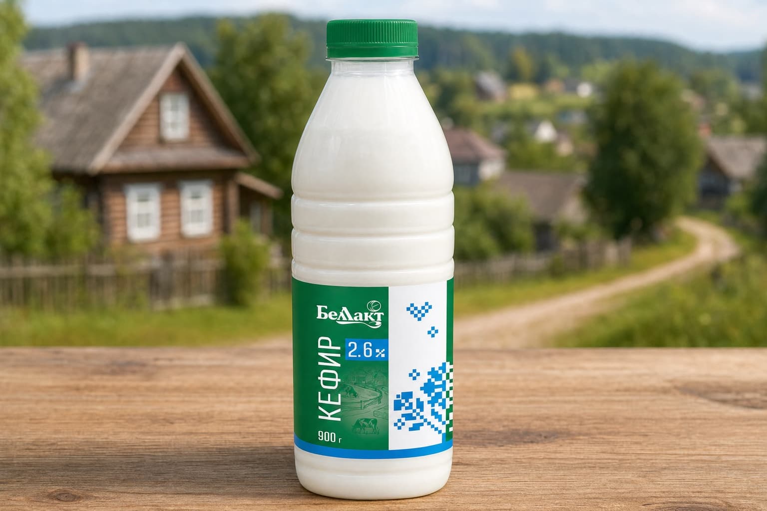 Кефир, массовая доля жира 2,6%, в полимерной бутылке, 900 г