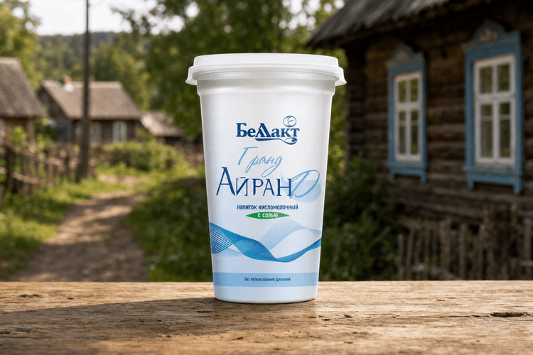 Напиток Айран с солью кисломолочный, 1,5 %, в стакане, 220 г