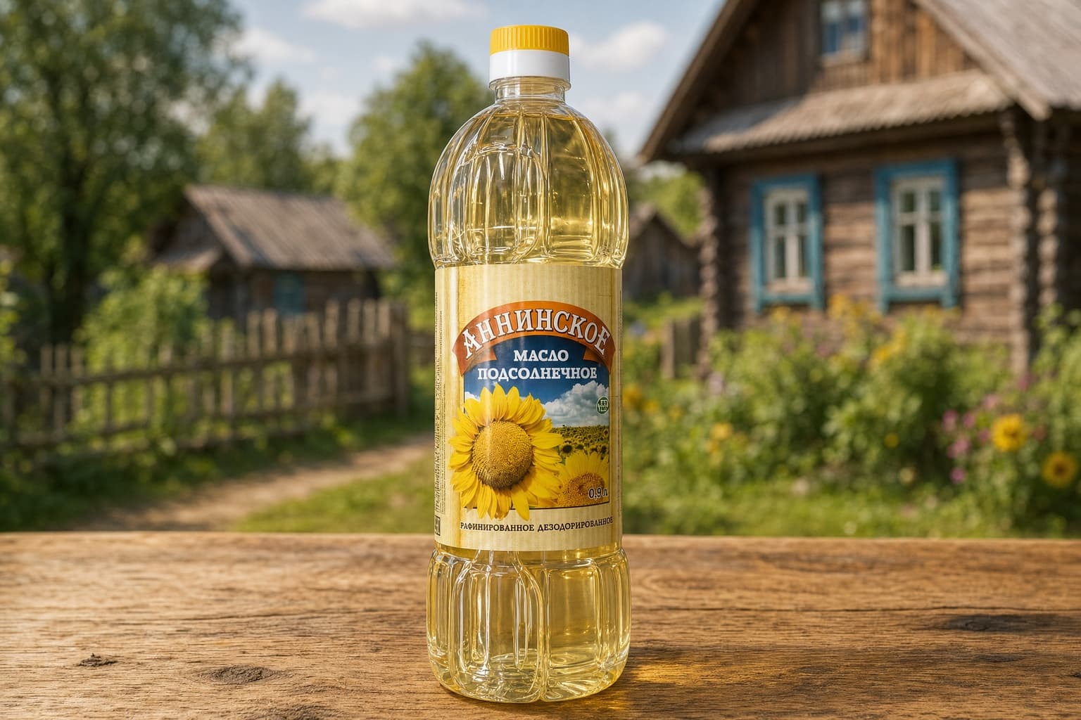 Масло Аннинское Подсолнечное раф. дез. 0,9 л 1/15. (М)