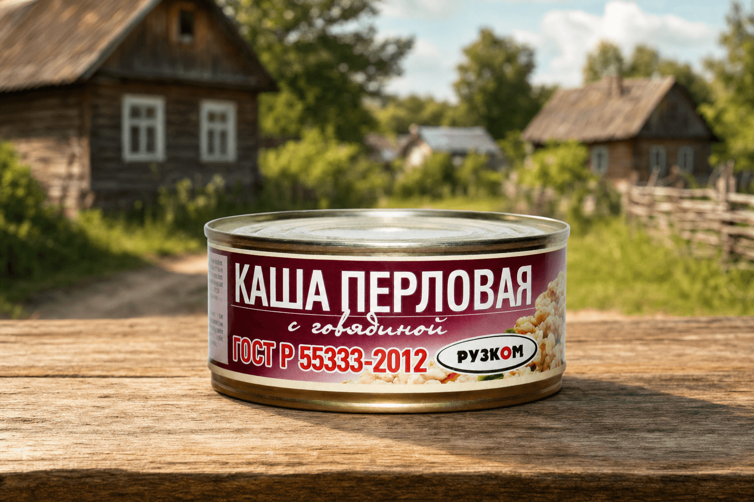 Каша перловая с говядиной ГОСТ 0,325 с/к
