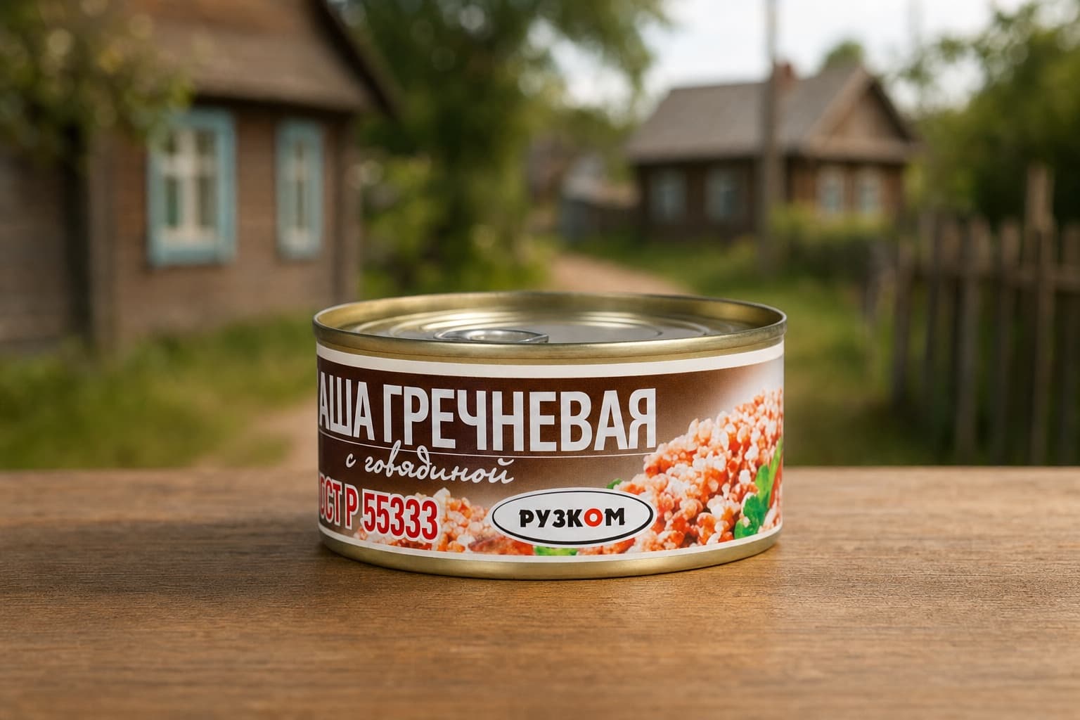 Каша гречневая с говядиной,0,325 ГОСТ с/к