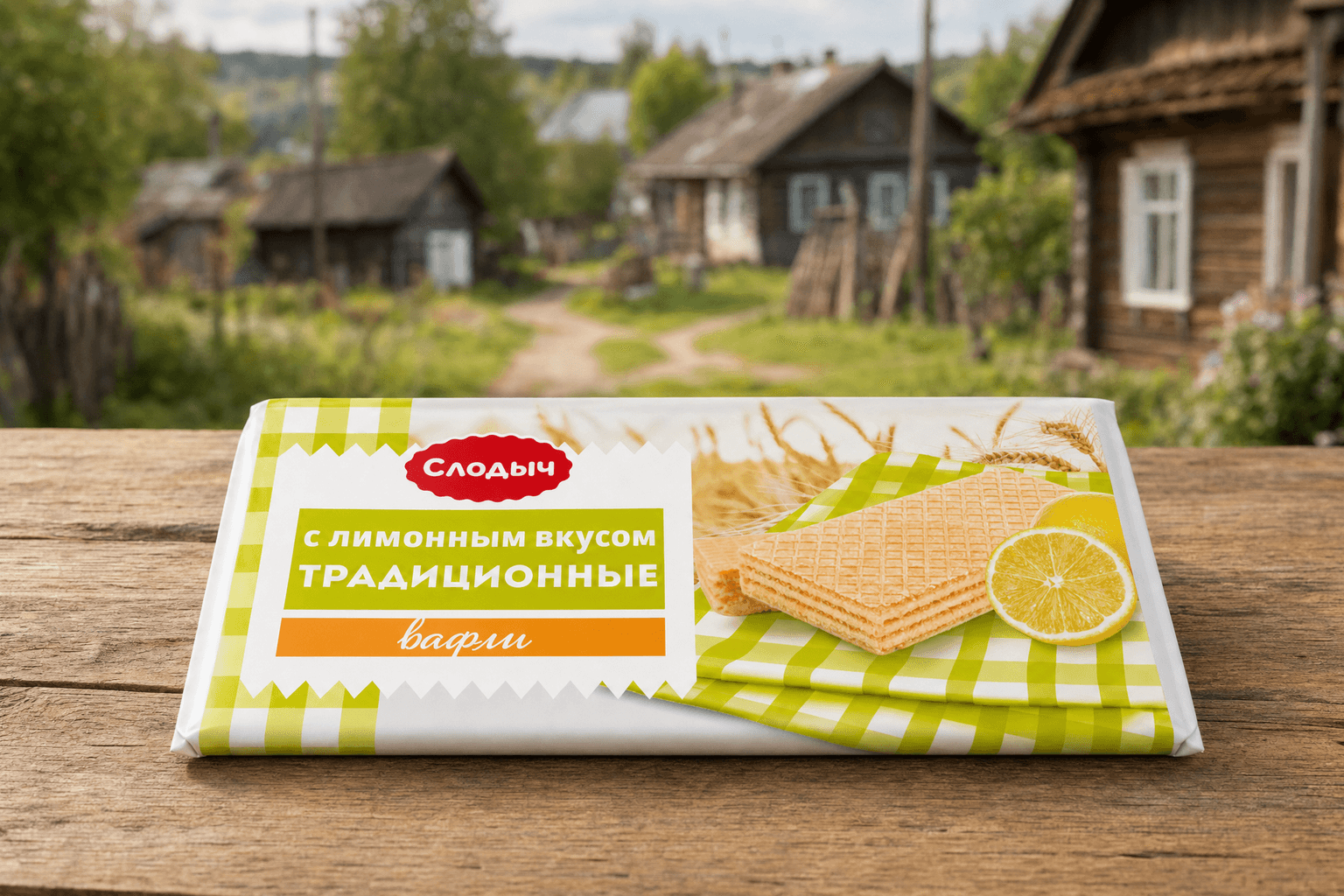 Вафли "Традиционные" с лимонным вкусом 100г КОНФА