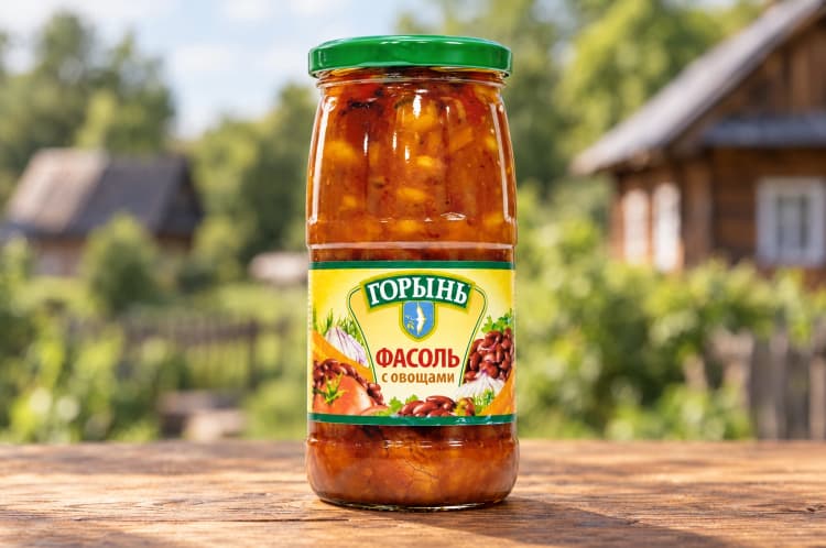 Фасоль с овощами ТМ "ГОРЫНЬ"