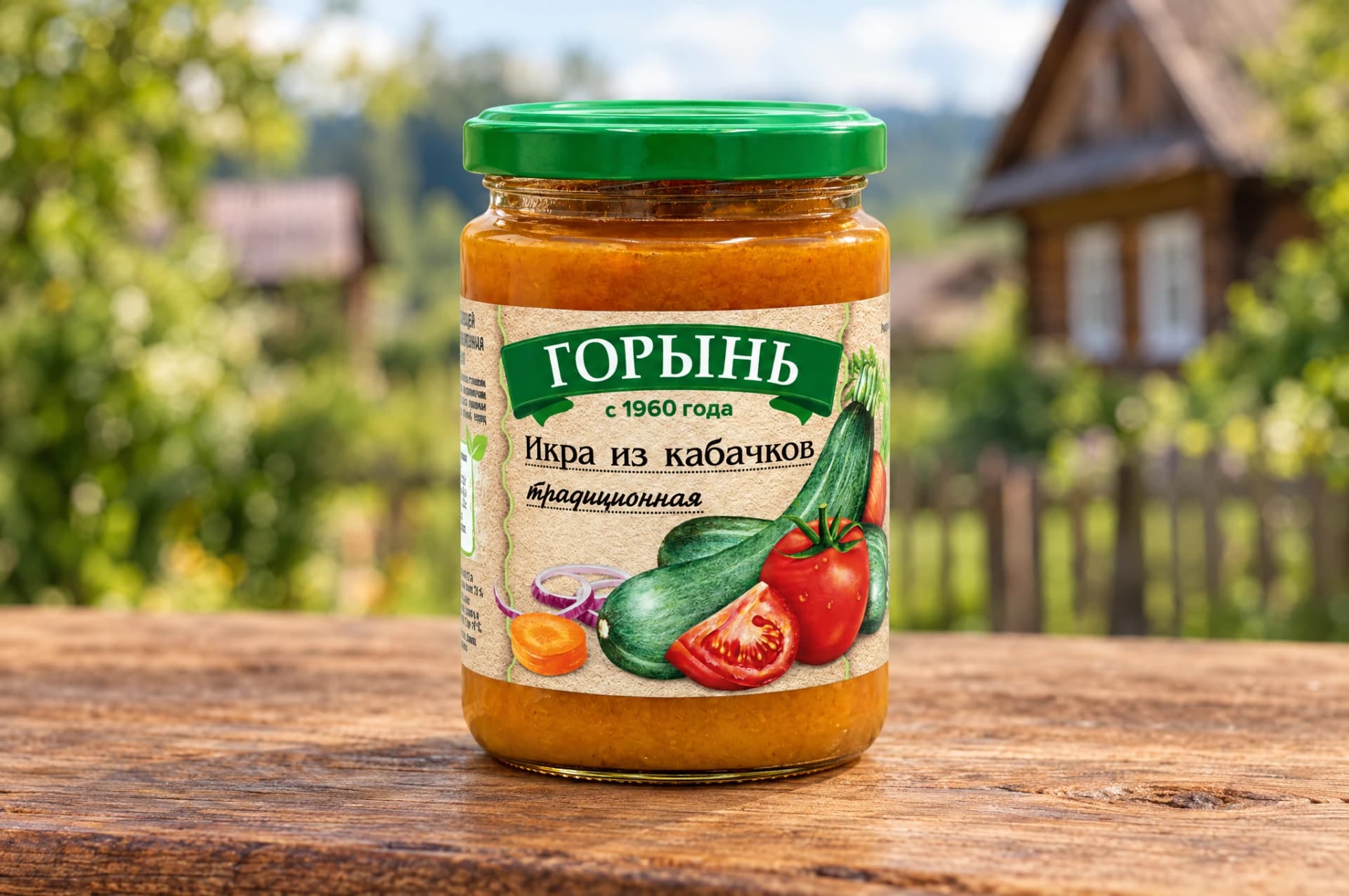 Икра из кабачков традиционная стерилизованная 430г ТМ "ГОРЫНЬ"